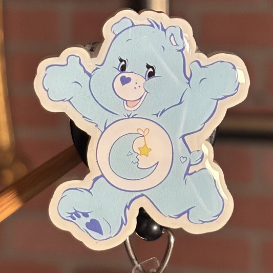 Baby Blue Bear Badge Reel