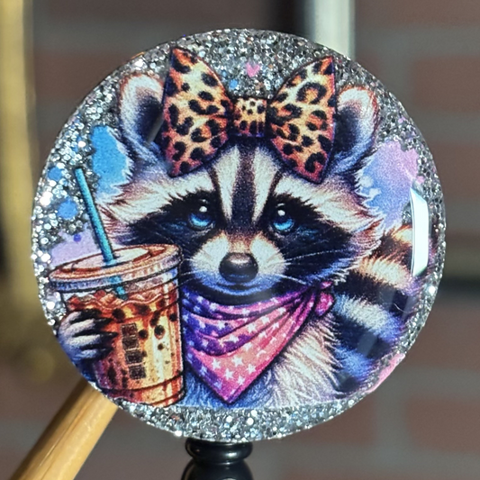 Starry Raccoon Badge Reel