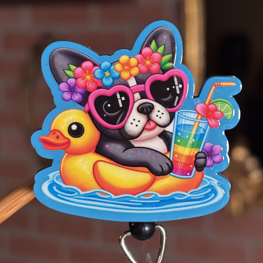 Summer Pup Badge Reel