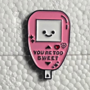 Pink Glucometer Pin