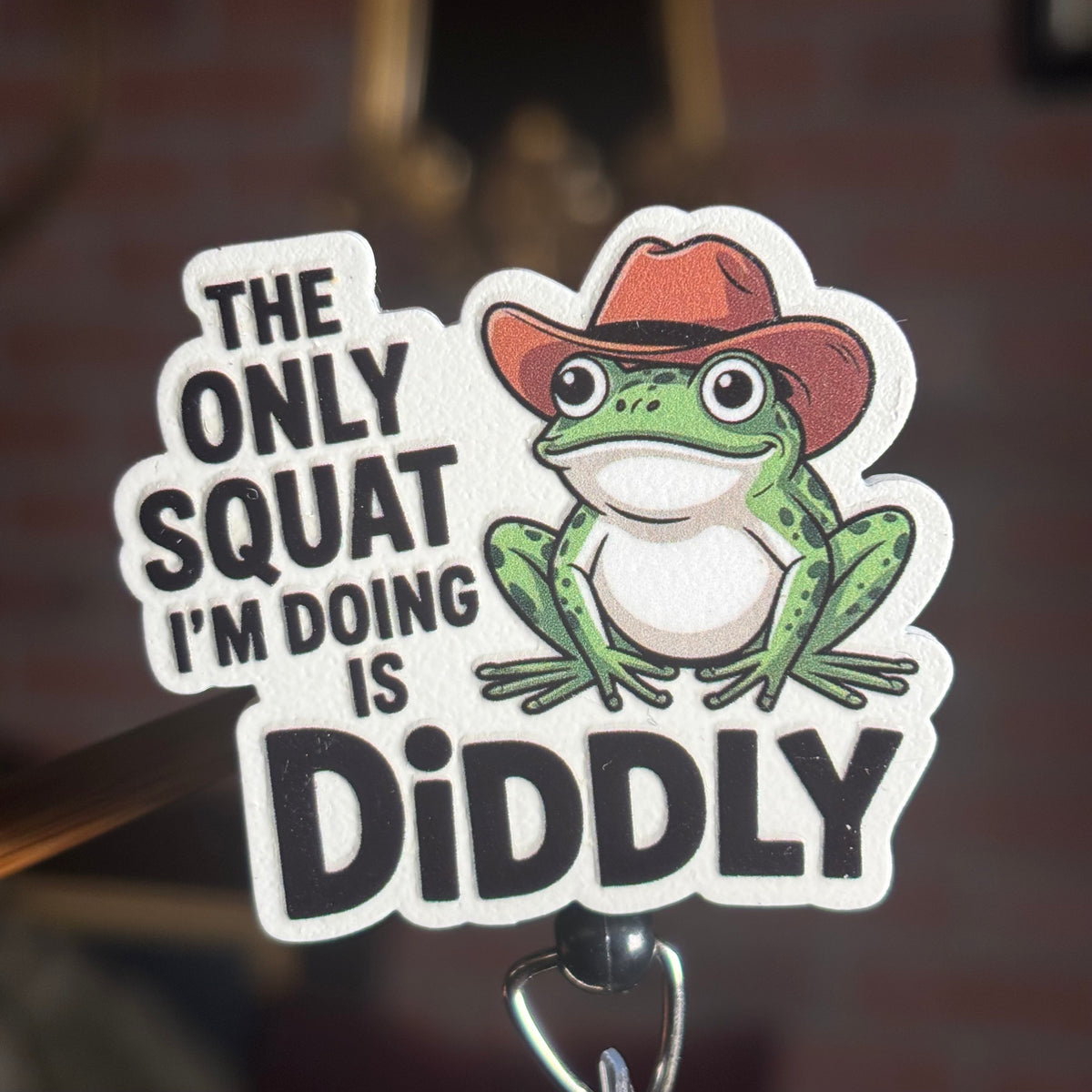 Diddly Squat - Acrylic Badge Reel