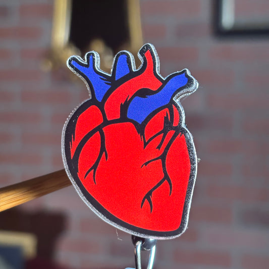 Heart - Acrylic Badge Reel