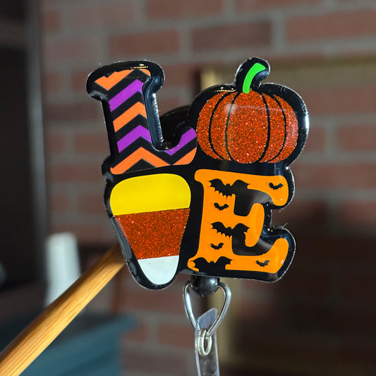 Halloween LOVE Badge Reel