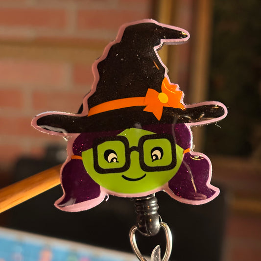 Green Witch Badge Reel