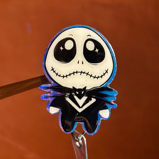 Halloween Skeleton Badge Reel