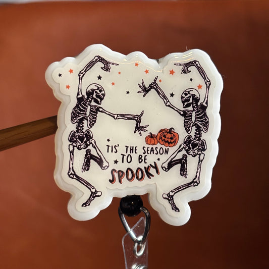 Halloween Dancing Skeletons Badge Reel