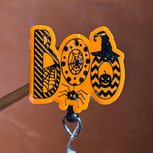 Halloween BOO Badge Reel