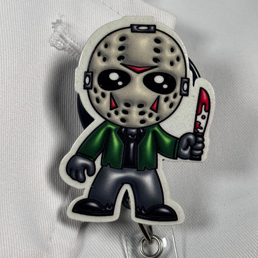 Puffy Jason Acrylic Badge Reel