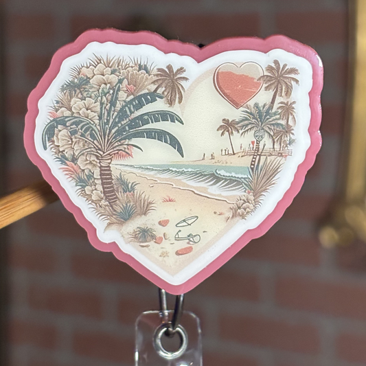 Island Heart Badge Reel