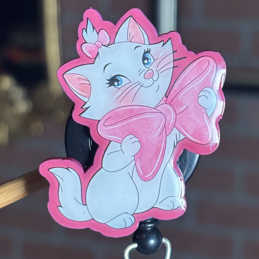 Princess Cat Badge Reel